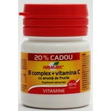 Walmark B Complex + Vitamina C (30 Tablete + 6 Tablete Gratuit, Cu Aroma De Fructe)